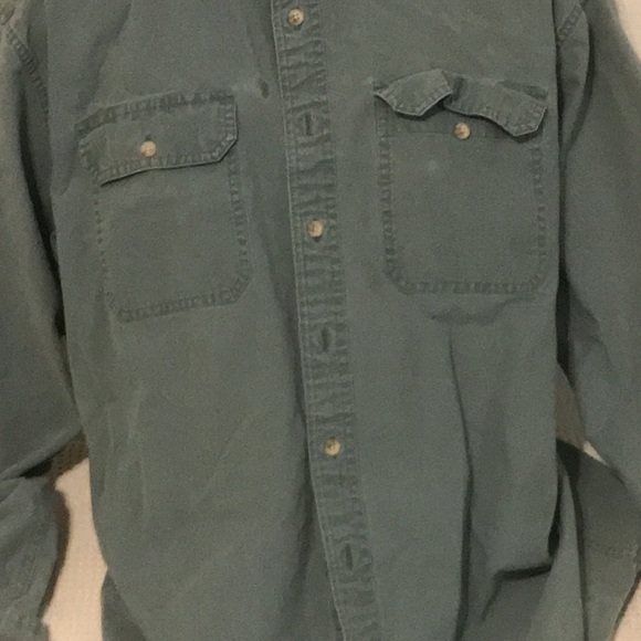 LL Bean L-Tall Long Sleeve Denim type mens shirt - Picture 2 of 13